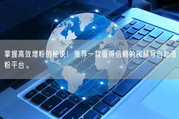 掌握高效增粉的秘诀！推荐一款值得信赖的视频号自助涨粉平台。