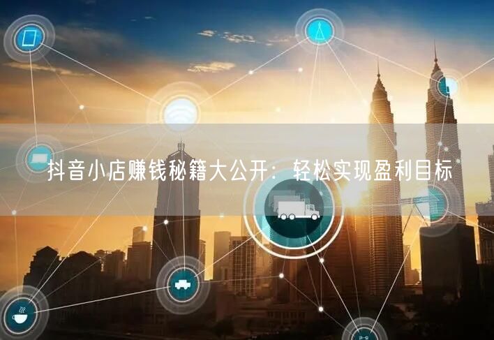 抖音小店赚钱秘籍大公开：轻松实现盈利目标