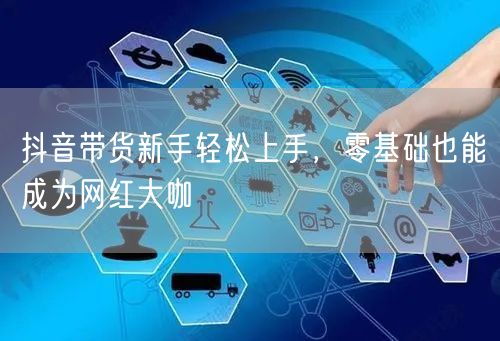 抖音带货新手轻松上手，零基础也能成为网红大咖
