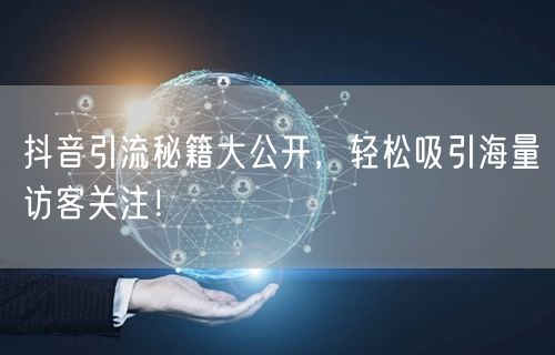 抖音引流秘籍大公开，轻松吸引海量访客关注！