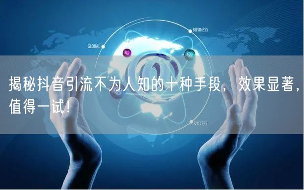 揭秘抖音引流不为人知的十种手段，效果显著，值得一试！
